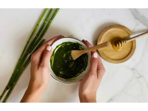 DIY Маска с Матча и Коллагеном